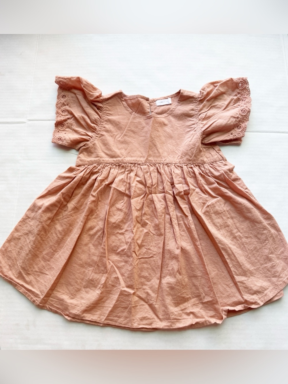 Jamie Kay Organic Cotton Chloe Dress in Clementine Size 3Y